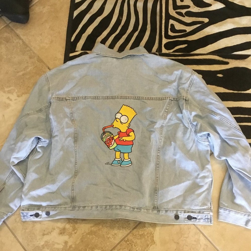Levis The Simpsons denim jacket size XL New UNISEX oversized fit
